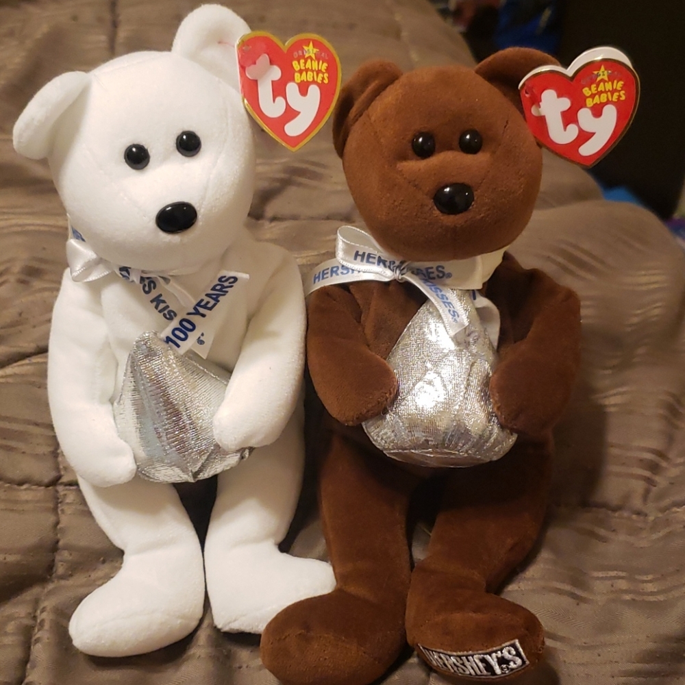 Two Hershey Beanie Babies
